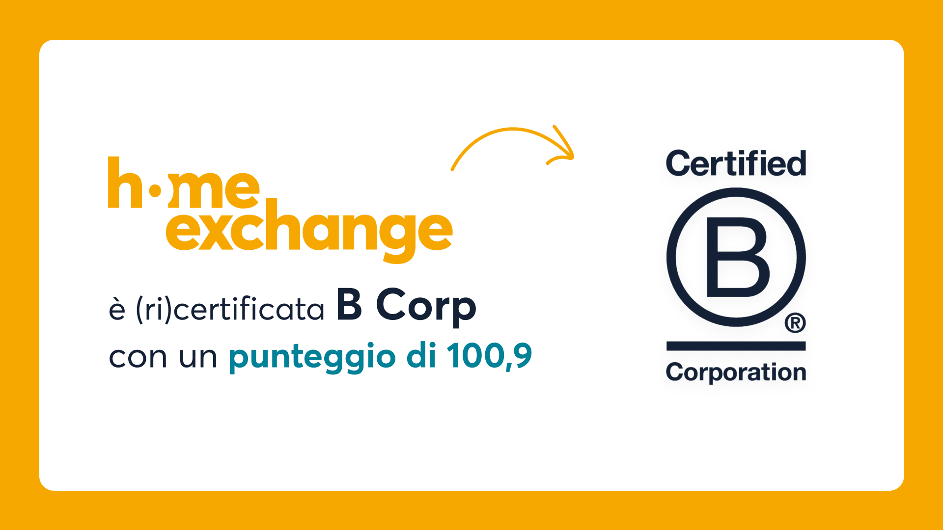 HomeExchange è stata (ri)certificata come B Corp! Ci piacerebbe parlartene…